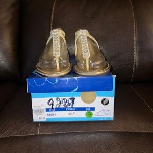 NWT Gold Rouge Sandals